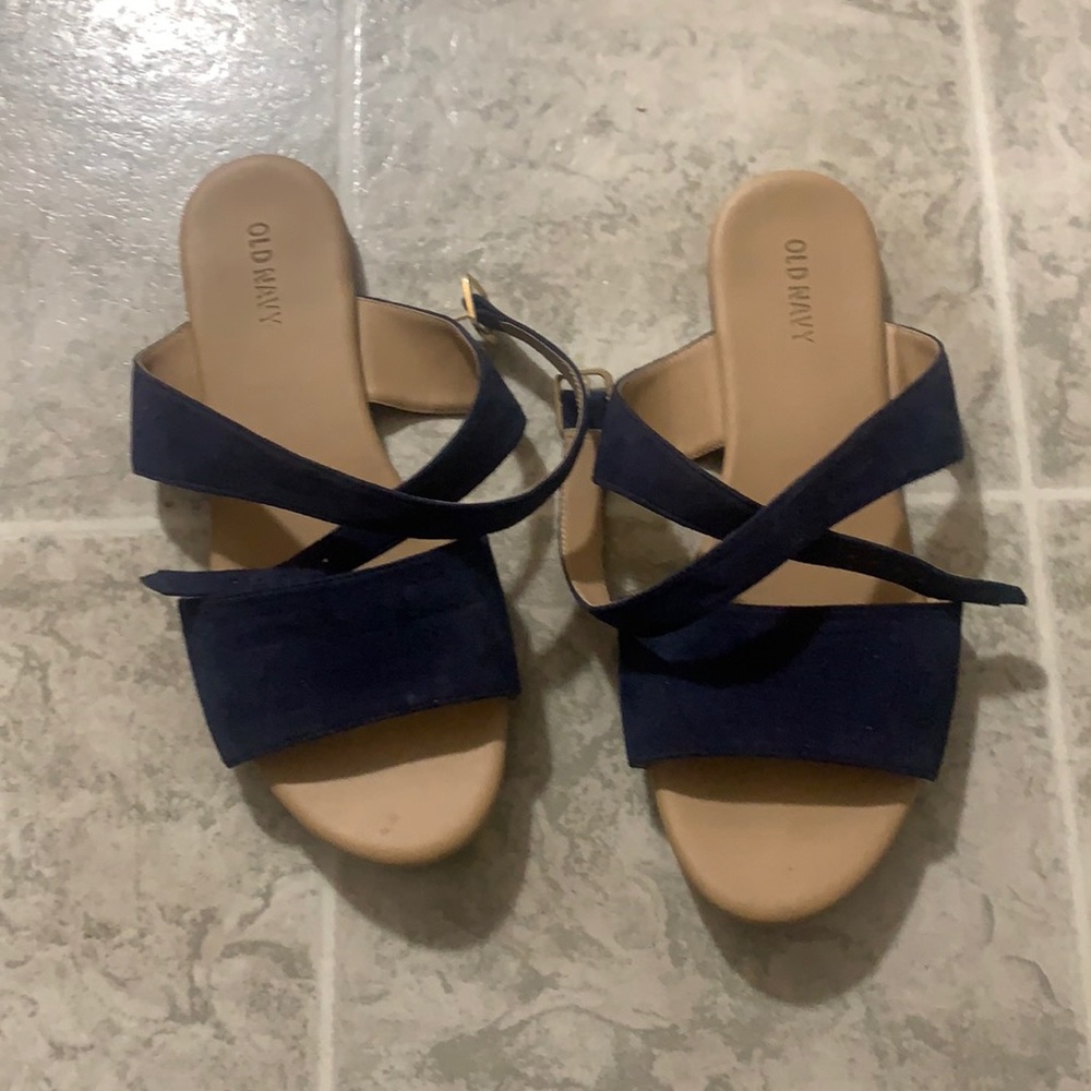 Navy blue flats